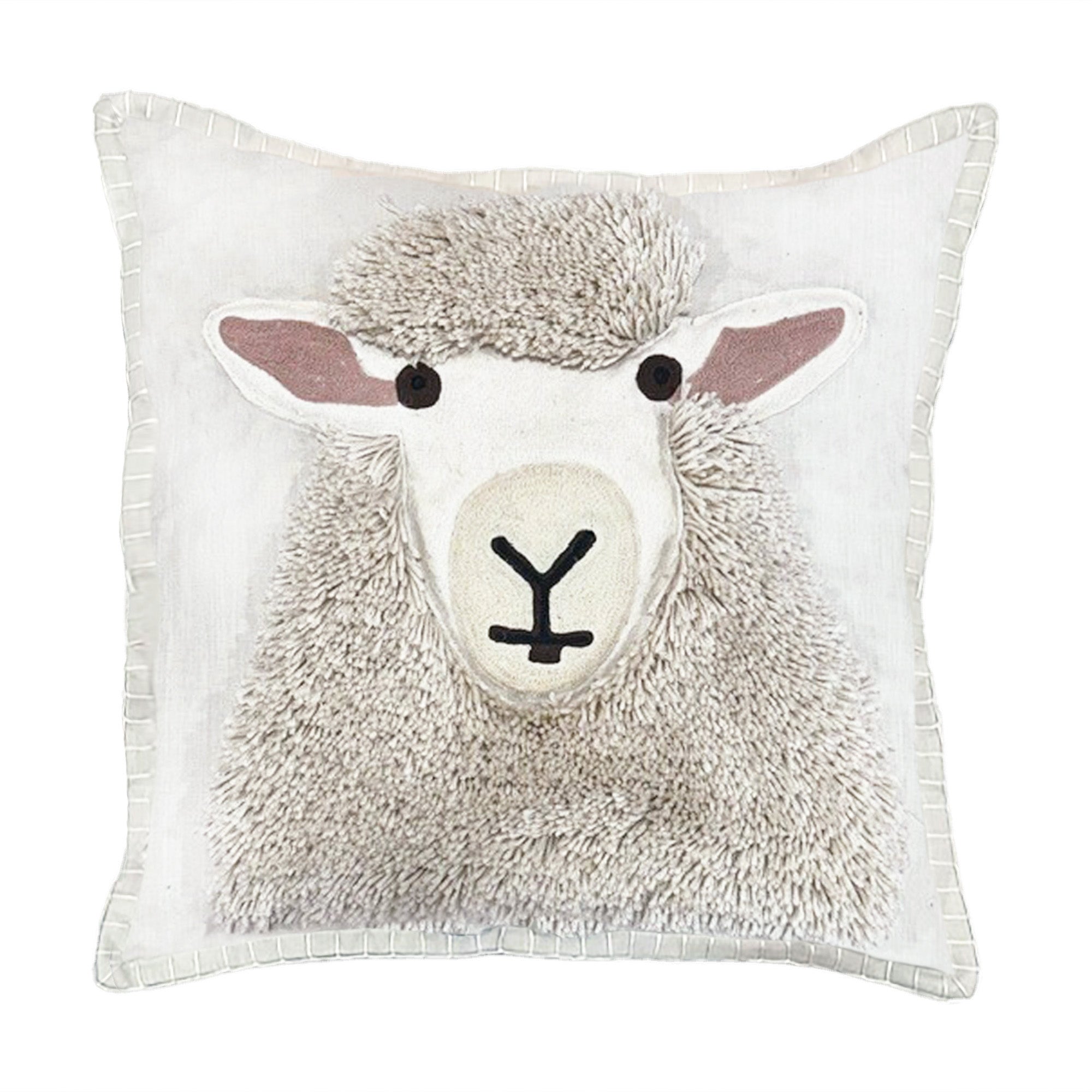 Maisie Tufted Ewe Cushion - WowCornwall
