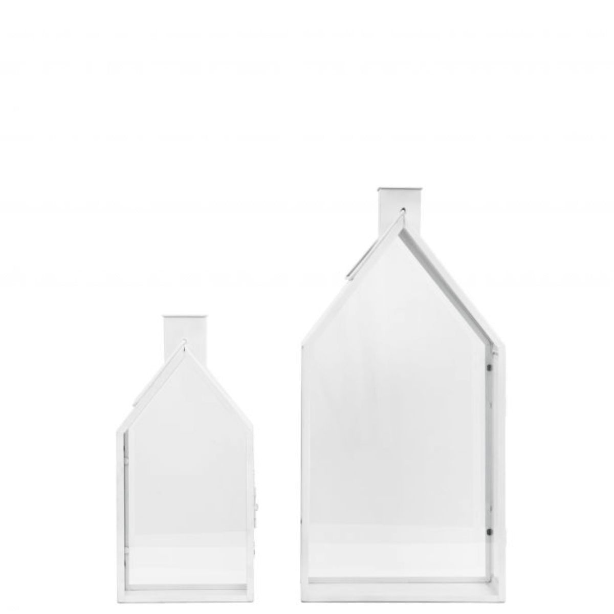 Mansion Lantern Large White (Set of 2) - WowCornwall