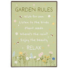 Metal sign Garden Rules - WowCornwall
