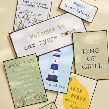 Metal sign Garden Rules - WowCornwall