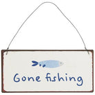 Metal sign Gone fishing - WowCornwall