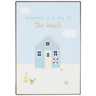 Metal sign Happiness is a day at the beach - WowCornwall