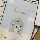 Metal sign Happiness is a day at the beach - WowCornwall