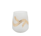 Mistel Hurricane Small White Gold Vase - WowCornwall