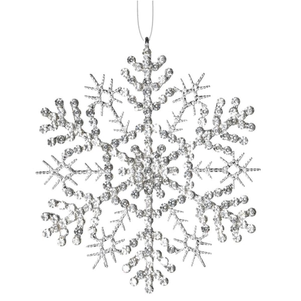 Silver snowflake Christmas Decoration - WowCornwall