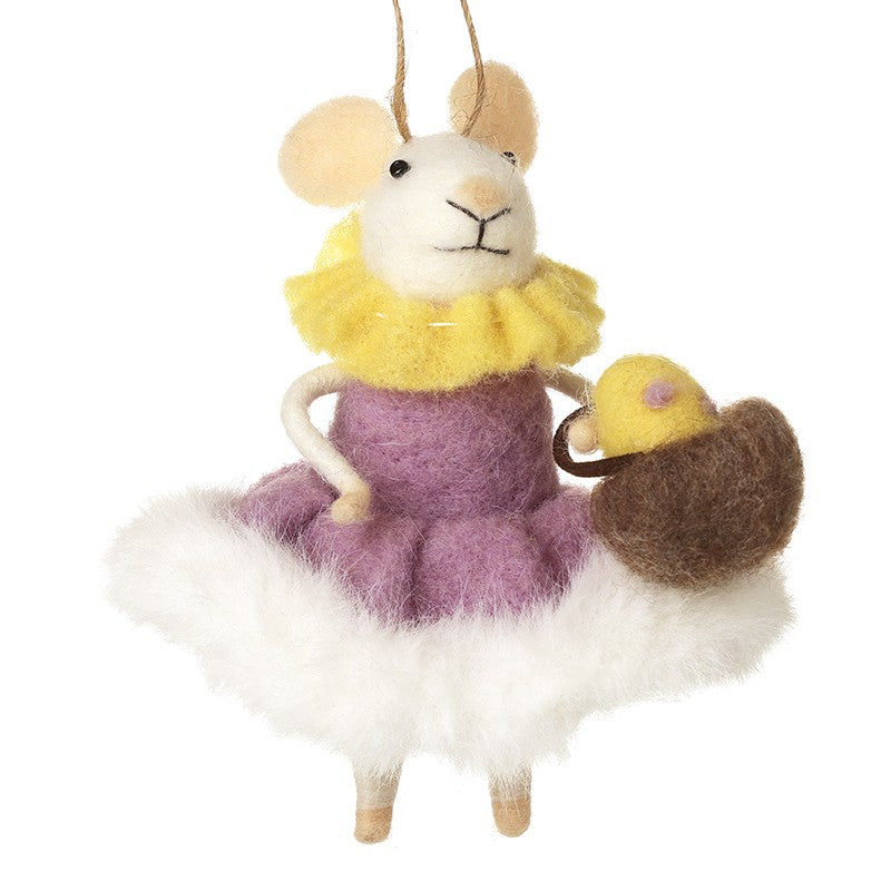 Felt Mouse With Mushroom Handbag - WowCornwall
