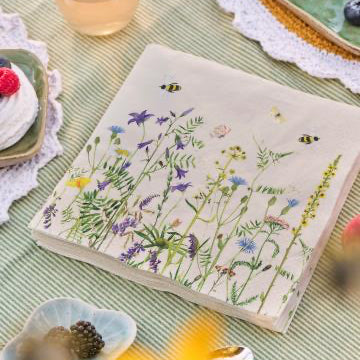 Napkin Summer Field 50 pcs per pack - WowCornwall