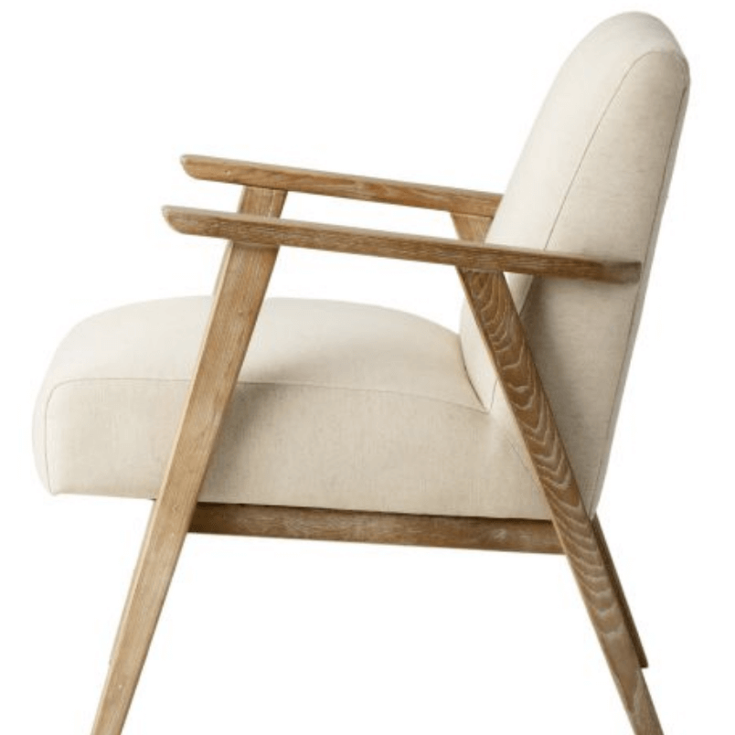 Neyland Armchair Natural Linen - WowCornwall