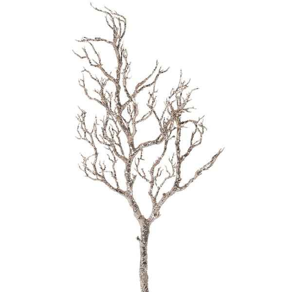 Pale Gold Glitter Coral Branch