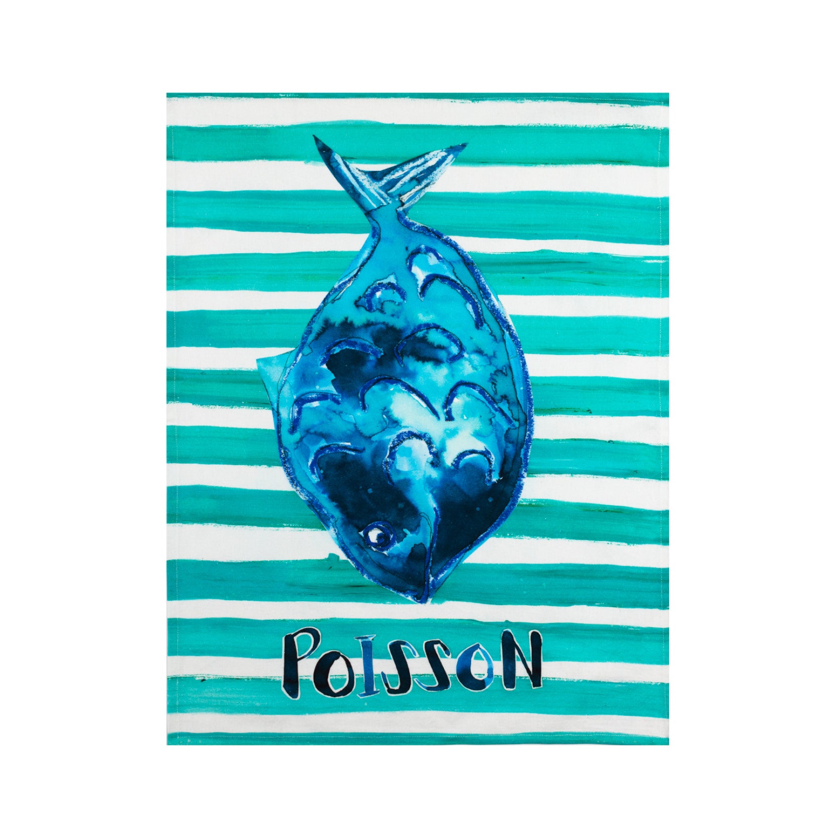 Poisson Tea Towel - WowCornwall