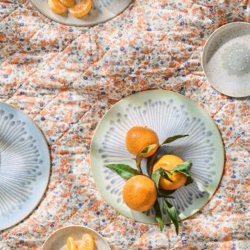 Poppy Lunch/cake plate, three styles - WowCornwall