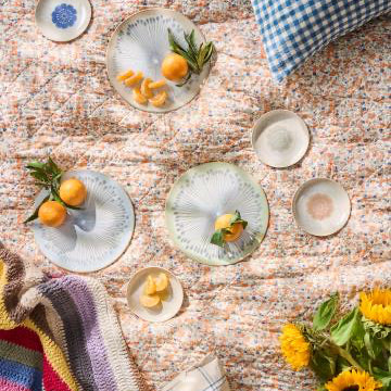 Poppy Lunch/cake plate, three styles - WowCornwall