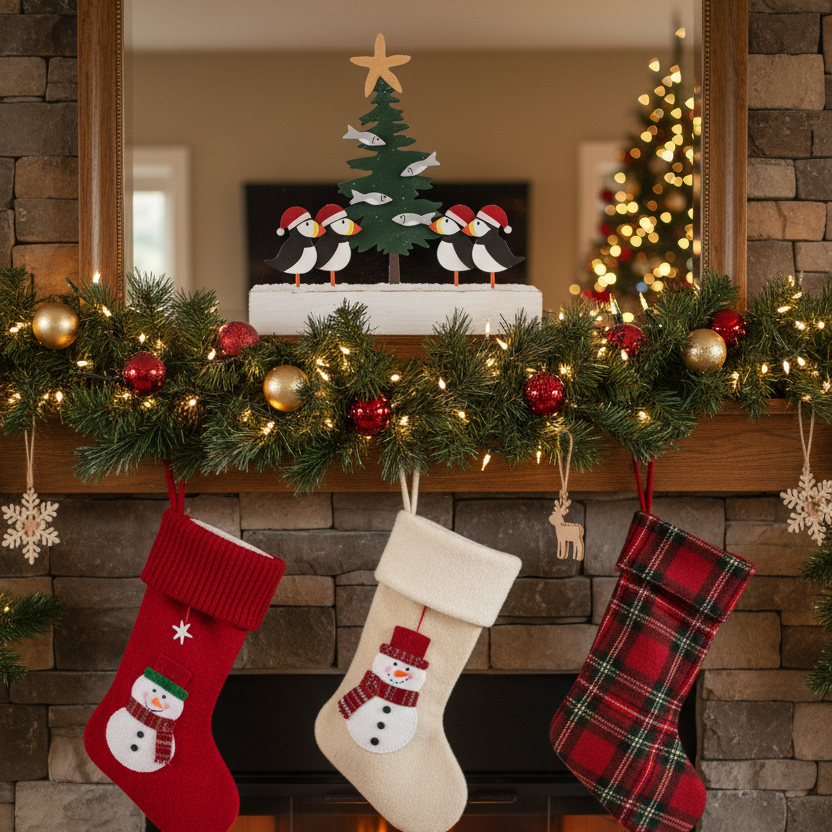 Puffins Dressing the Tree