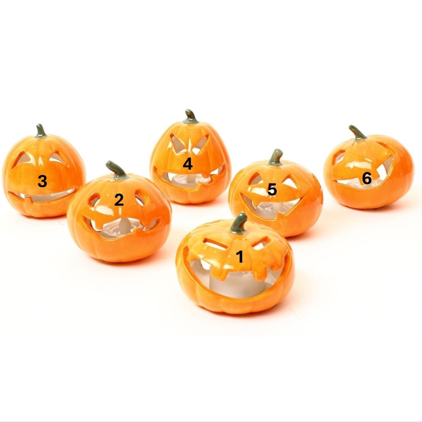 Pumpkin Battery Tealight Decoration - WowCornwall