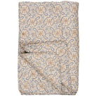 Quilt with blue, brown and sand coloured paisley pattern - WowCornwall