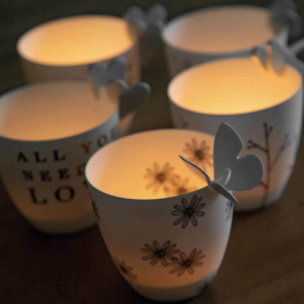 Porcelain Poetry Light Bird - WowCornwall