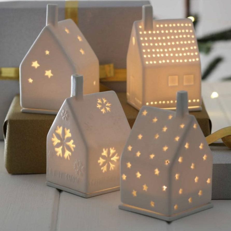 Porcelain Tealight House Heart by Rader - WowCornwall