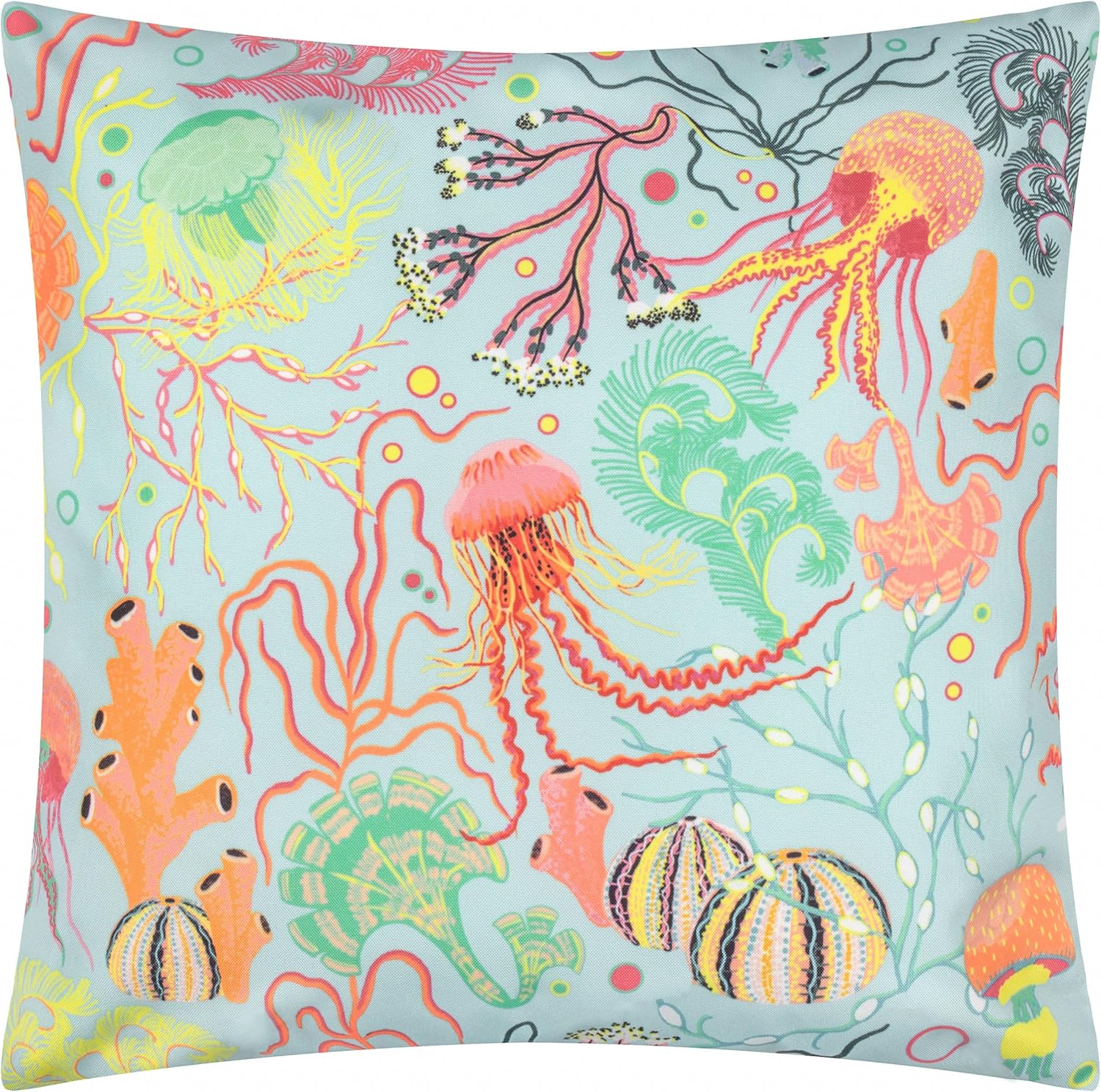 Rockpool Printed Outdoor Cushion Pink - WowCornwall