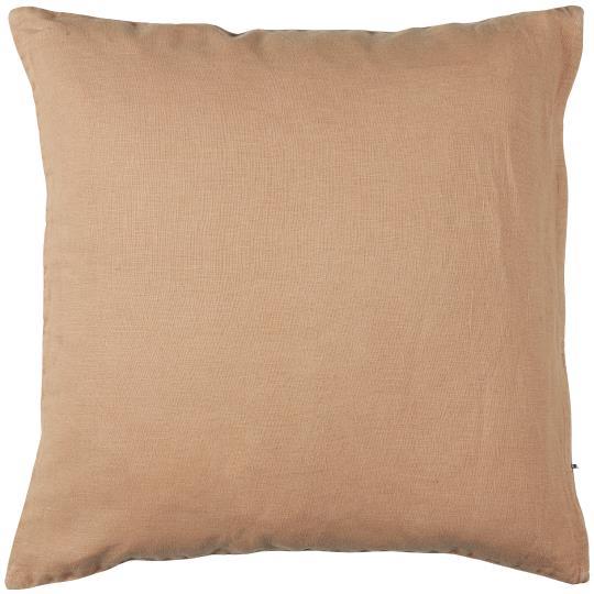 Linen Square Cushion, Burned Rose - WowCornwall