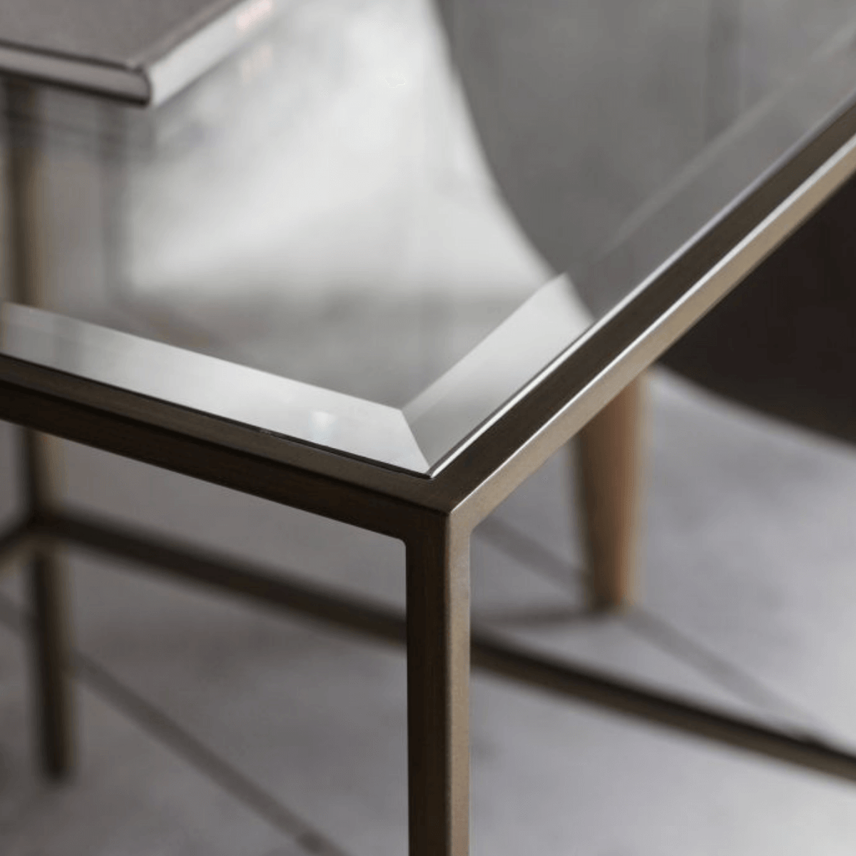 Rothbury Side Table Bronze 500x500x550mm - WowCornwall