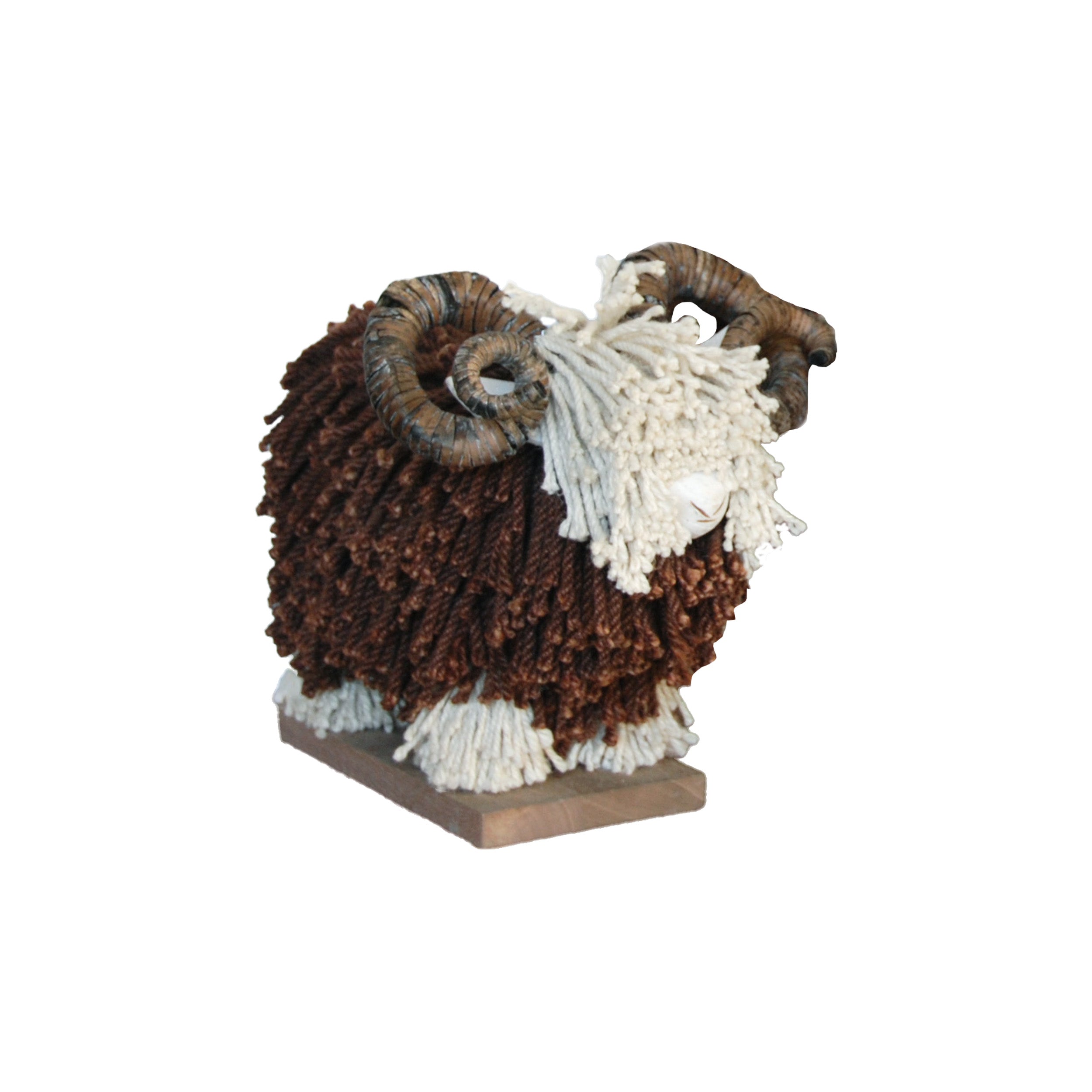 Rupert Ram Small - Brown/Cream - WowCornwall