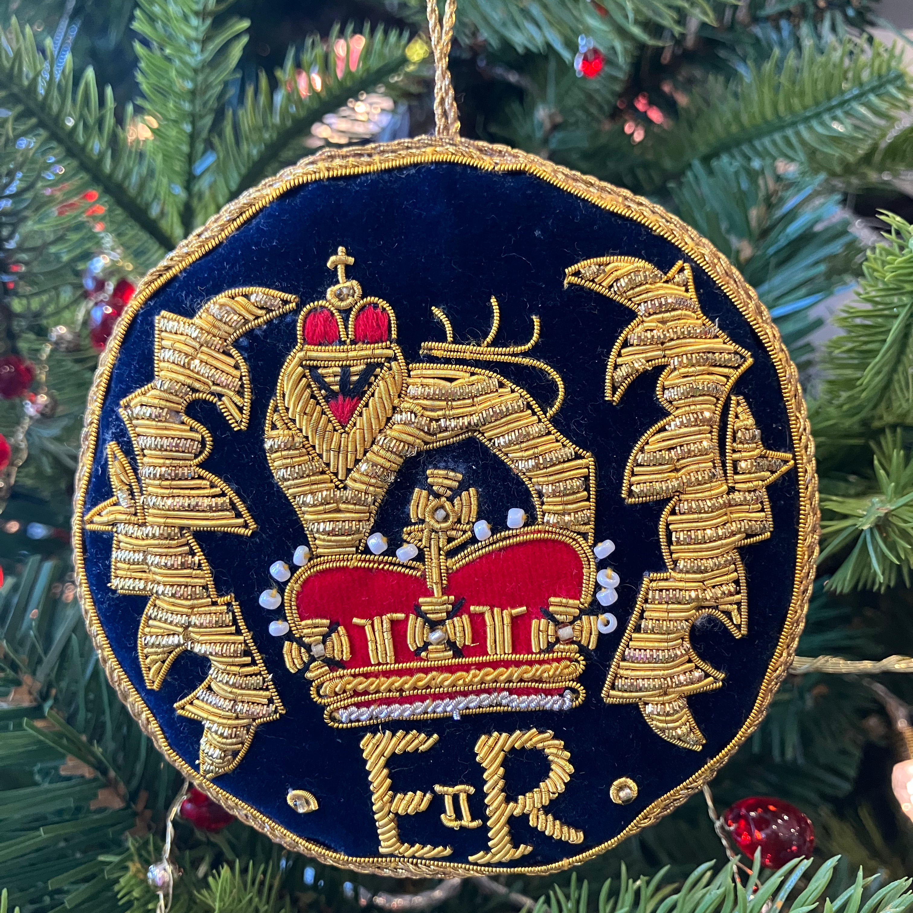 Mixed/Gold Regal Stamp Handmade Decoration - WowCornwall
