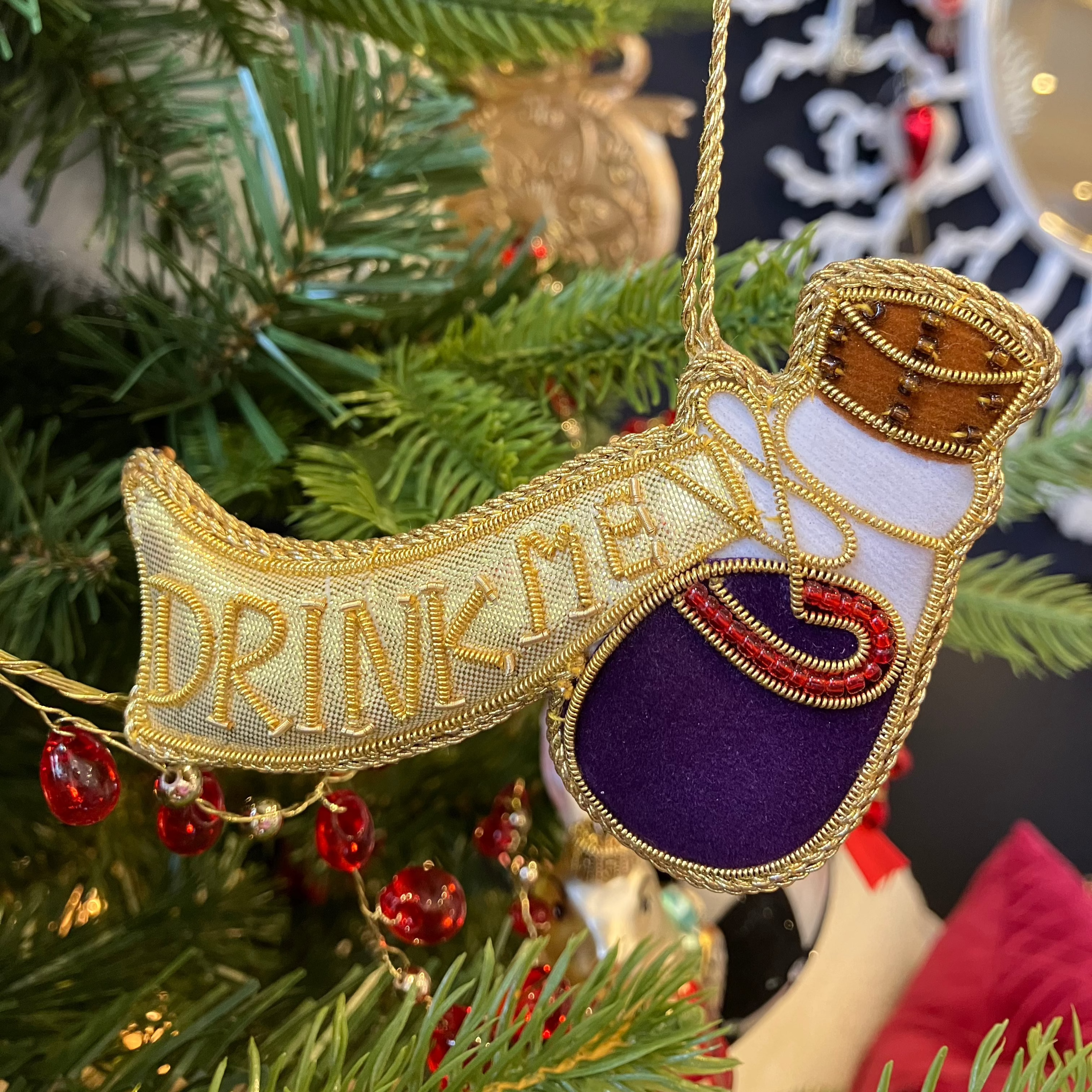 Mixed/Gold Drink Me Potion Bottle Decoration