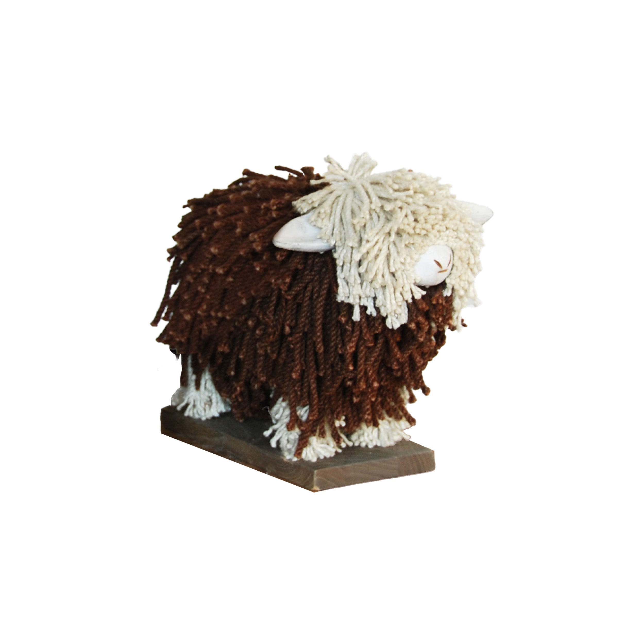 Sadie Sheep Small - Brown/Cream - WowCornwall