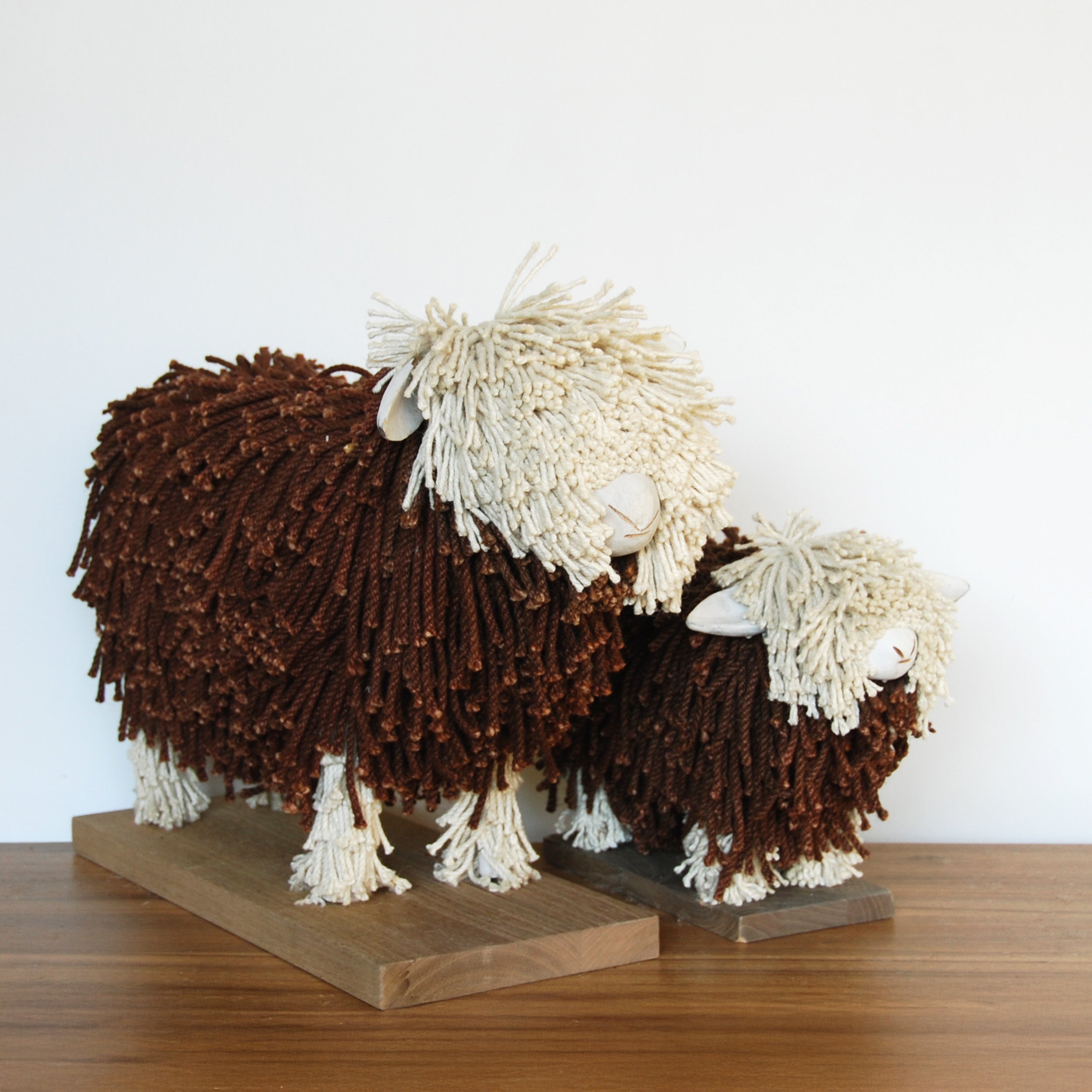 Sadie Sheep Small - Brown/Cream - WowCornwall