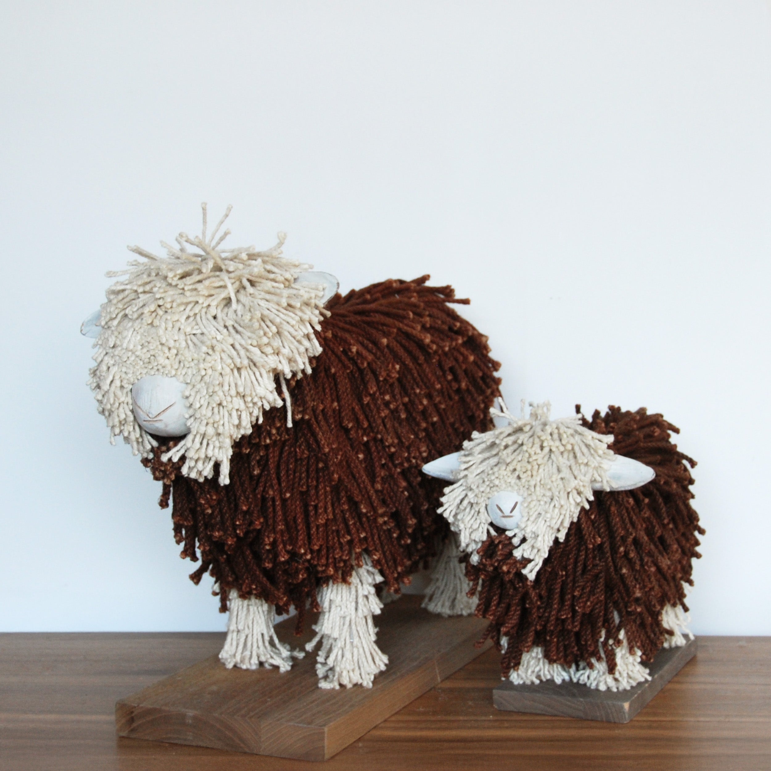 Sadie Sheep Small - Brown/Cream - WowCornwall
