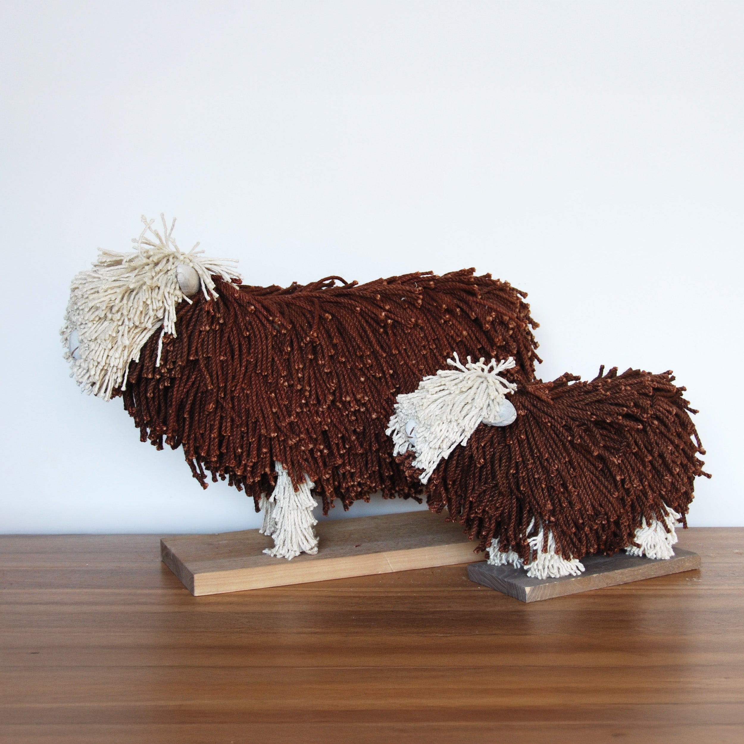 Sadie Sheep Small - Brown/Cream - WowCornwall