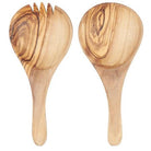 Salad servers short model olive wood - WowCornwall
