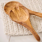 Salad servers short model olive wood - WowCornwall