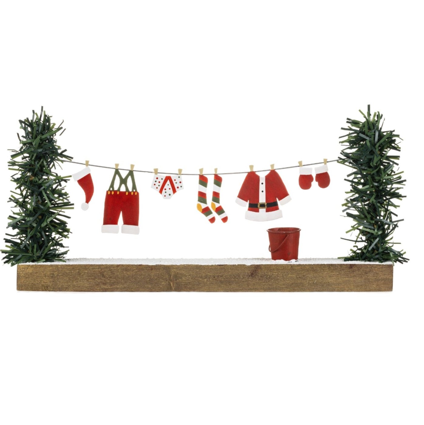 Santa's Washing Line Decoration by Shoeless Joe - WowCornwall