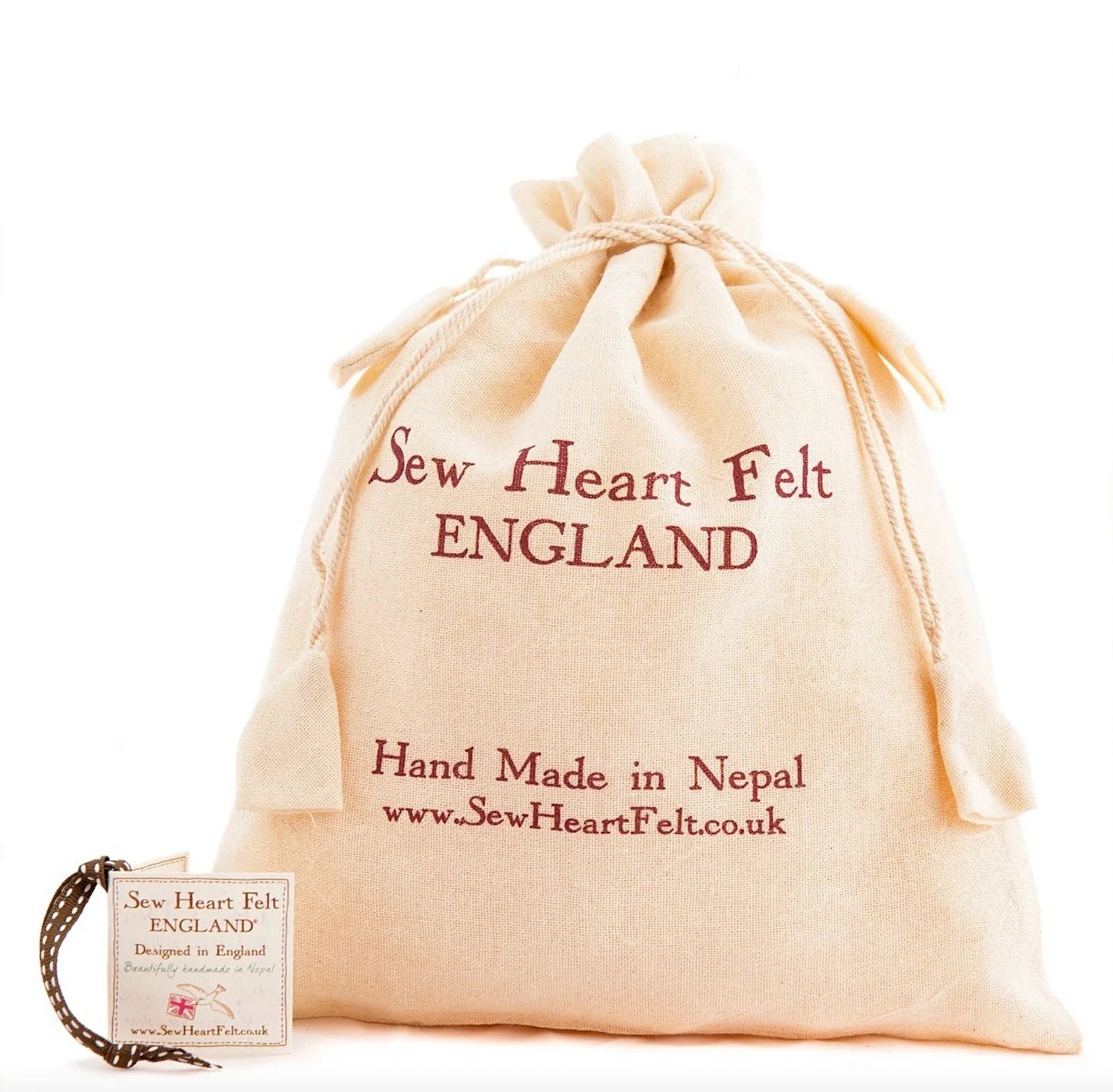 Snowman Stocking, made by hand using organic felt, with hanging loop - WowCornwall