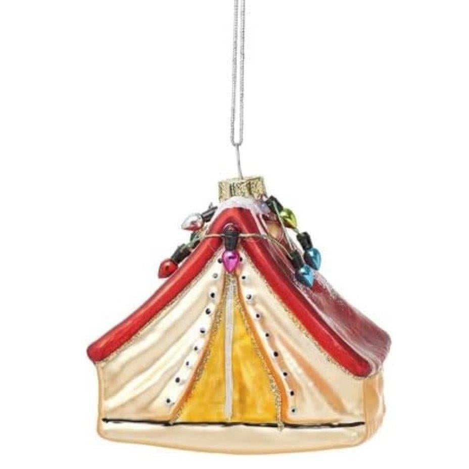 Tent Christmas Bauble - WowCornwall