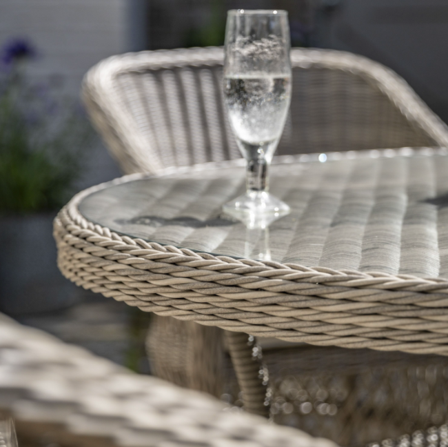 Menton 6 Seater Round Dining Set - WowCornwall