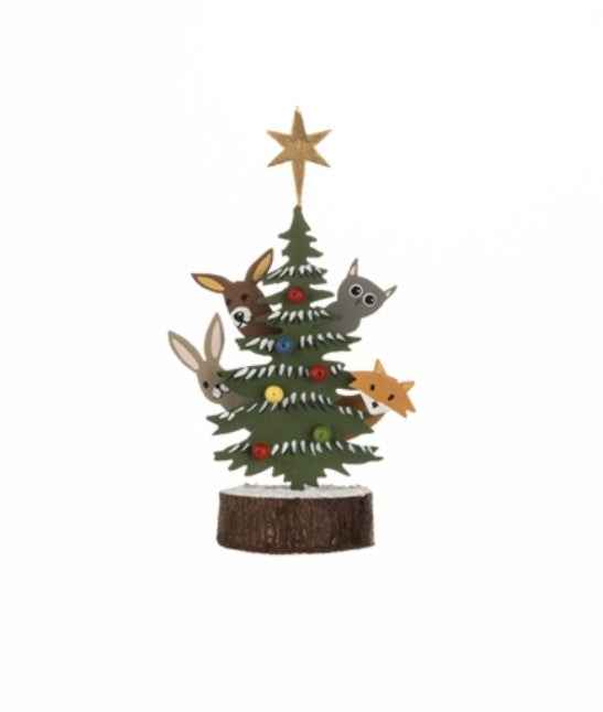 Xmas Peek-A-Boo on Base Christmas Decoration by Shoeless Joe