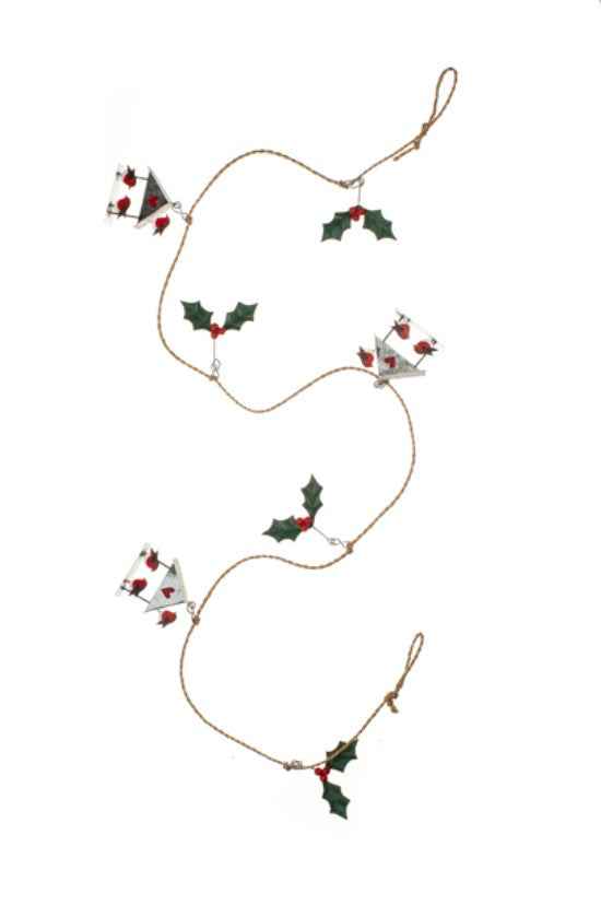 Birdtable Garland Christmas Decoration by Shoeless Joe