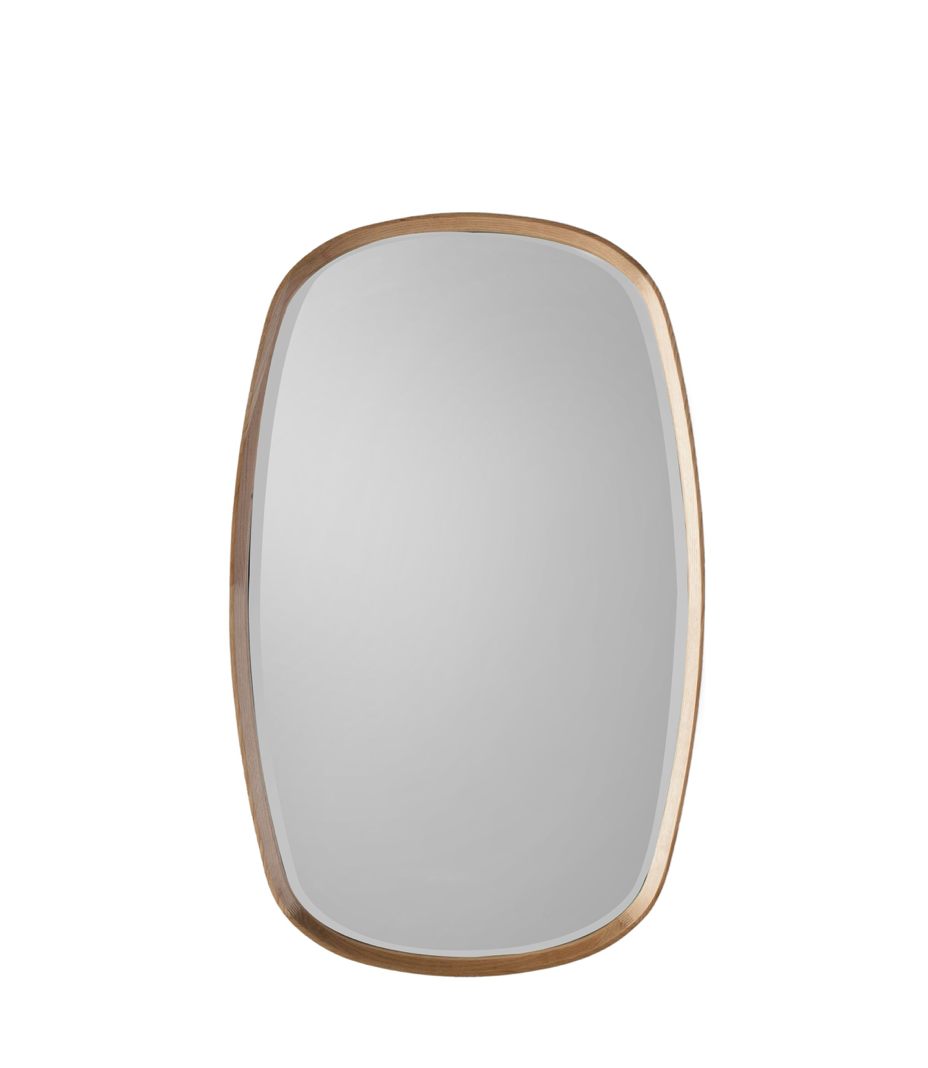 Keaton Mirror in Walnut or Oak (w)550mm x (d)45mm x (h)900mm - WowCornwall