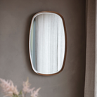 Keaton Mirror in Walnut or Oak (w)550mm x (d)45mm x (h)900mm - WowCornwall