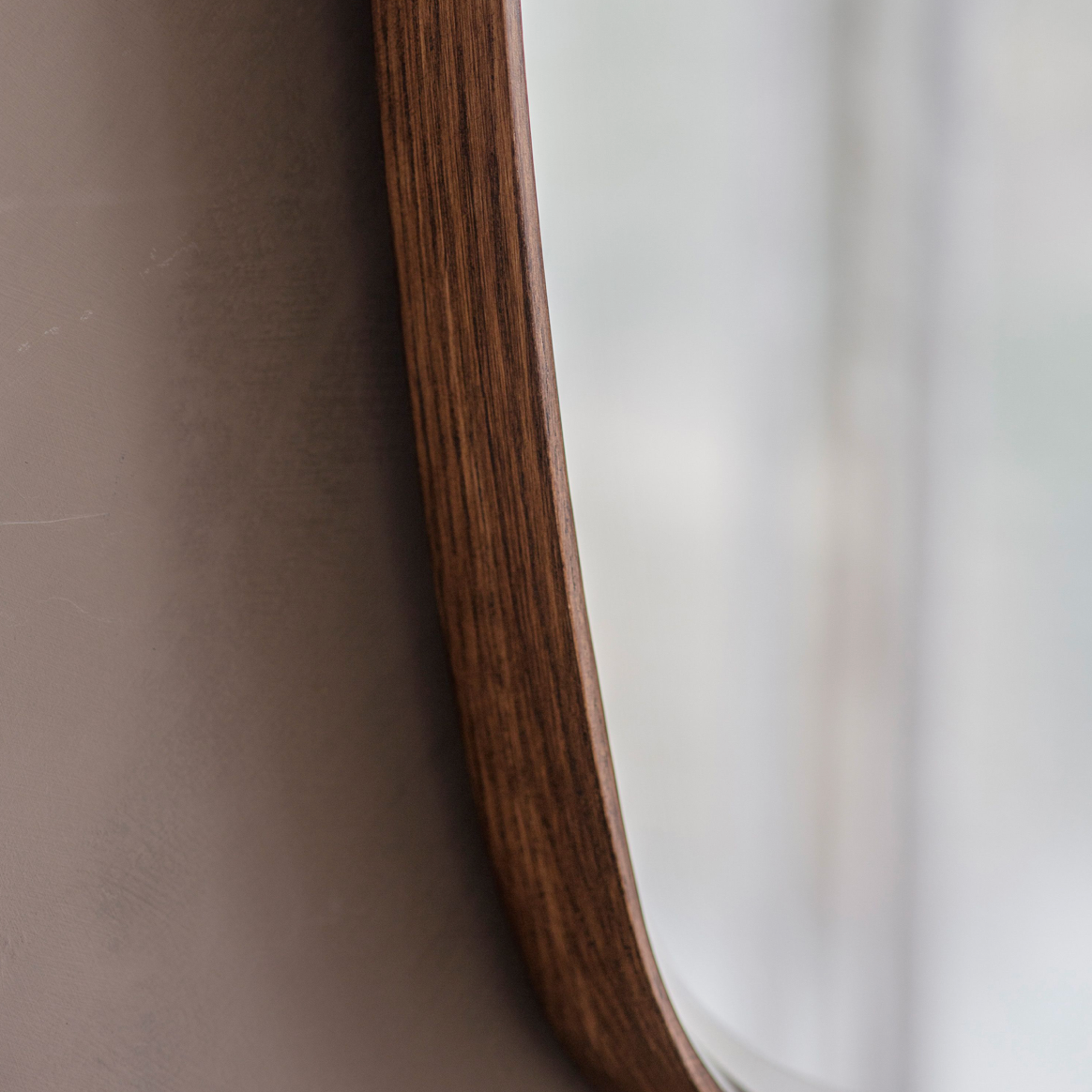 Keaton Mirror in Walnut or Oak (w)550mm x (d)45mm x (h)900mm - WowCornwall