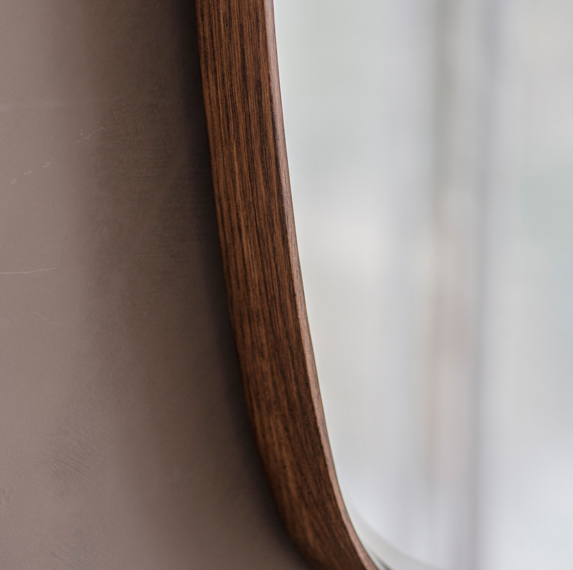 Keaton Mirror in Walnut or Oak (w)550mm x (d)45mm x (h)900mm - WowCornwall