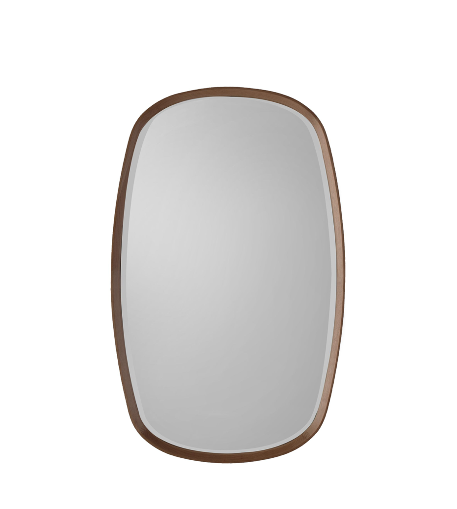 Keaton Mirror in Walnut or Oak (w)550mm x (d)45mm x (h)900mm - WowCornwall