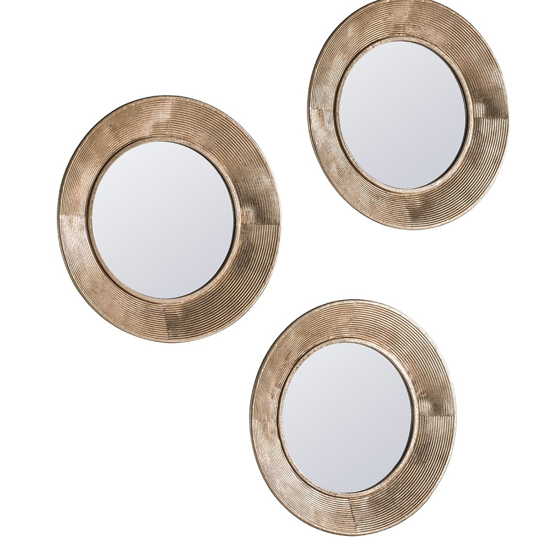 Knowle Mirror Trio (w)510mm x (d)50mm x (h)510mm - WowCornwall