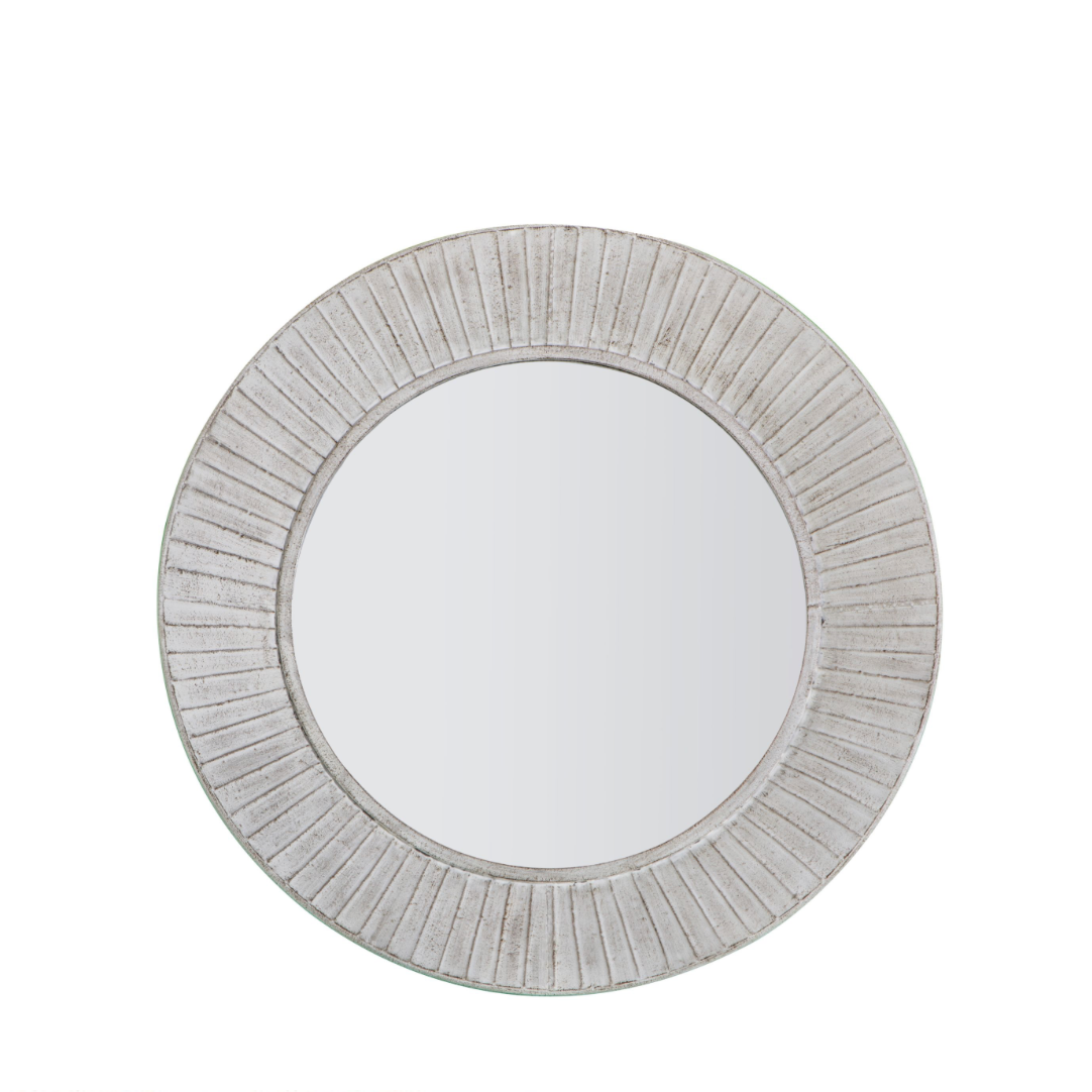 Ramlia Round Mirror (w)810mm x (d)80mm x (h)810mm - WowCornwall