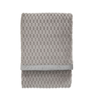 Jacquard velvet throw grey - WowCornwall