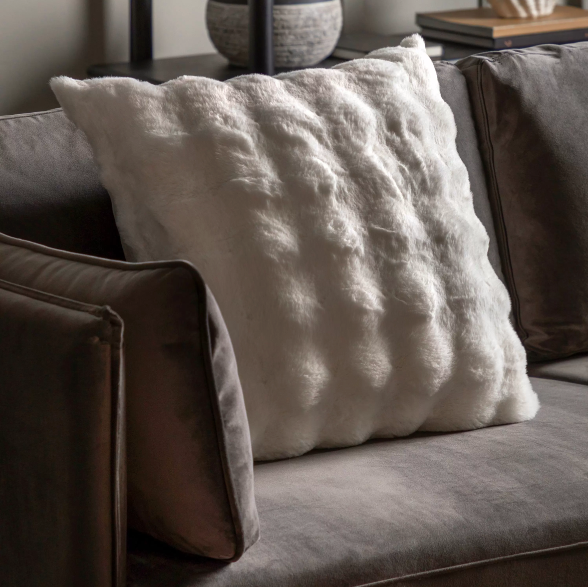 Marshmallow rabbit cushion cream - WowCornwall