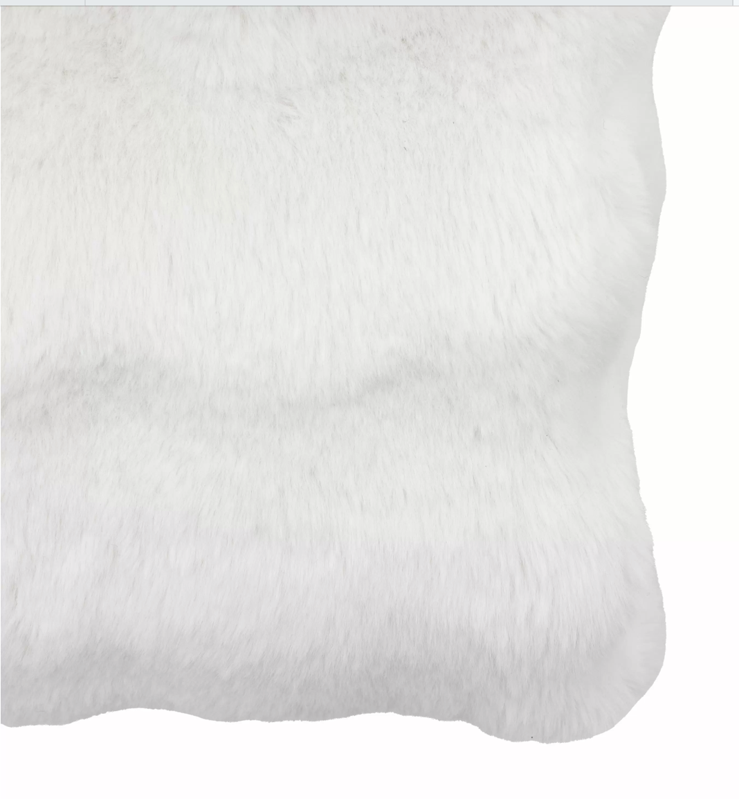 Marshmallow rabbit throw cream - WowCornwall