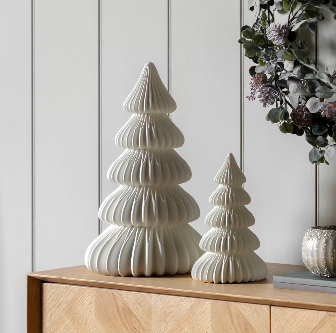 Pearly white Christmas tree large - WowCornwall